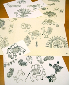 Initial drawings for our India Collection