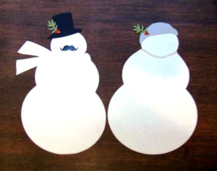 snowman holiday craft