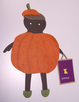 Pumpkin paper doll