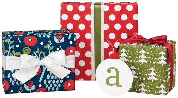Monogram gift wrapping