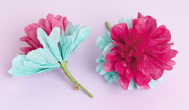 How-to: paper flower pins - Paper Source Blog