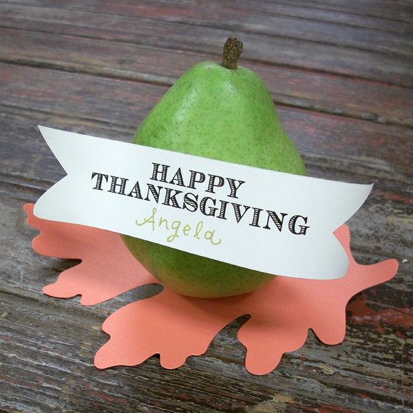 PS Thanksgiving Pear PlaceCard