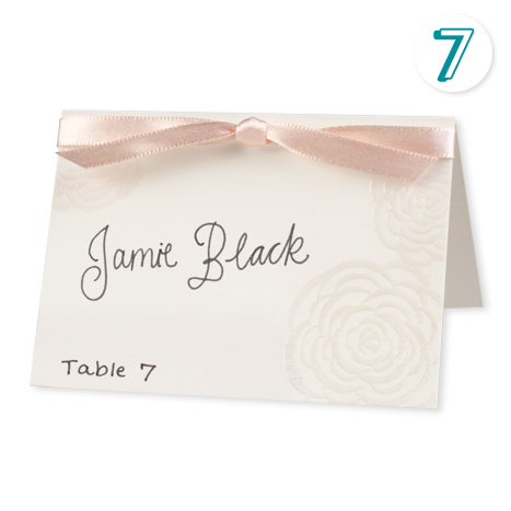 White Printable Place Cards