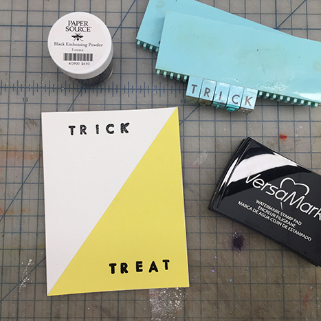 trick or treat card
