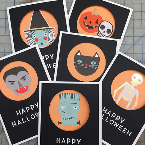 halloween face stickers