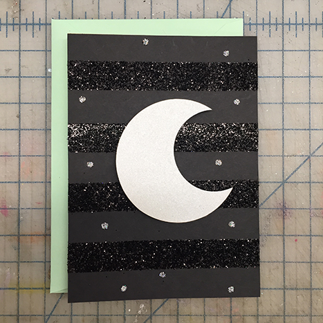 halloween moon card