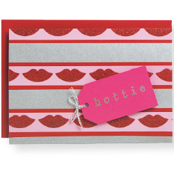 Glitter Lips Card