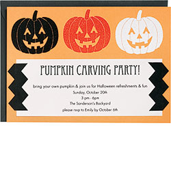 Pumpkin Carving Party Invite