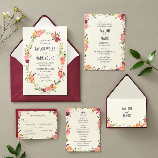 Introducing the Vintage Floral Wedding Invitations Collection - Paper ...