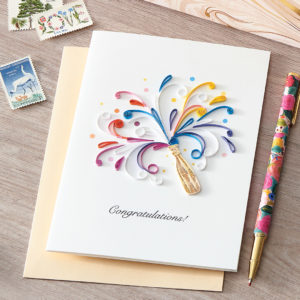 DIY Greeting Card Using Quilling 